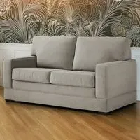 Urban 2-Seater Sofa Bed with e-Pocket Mattress - Grey, Linen