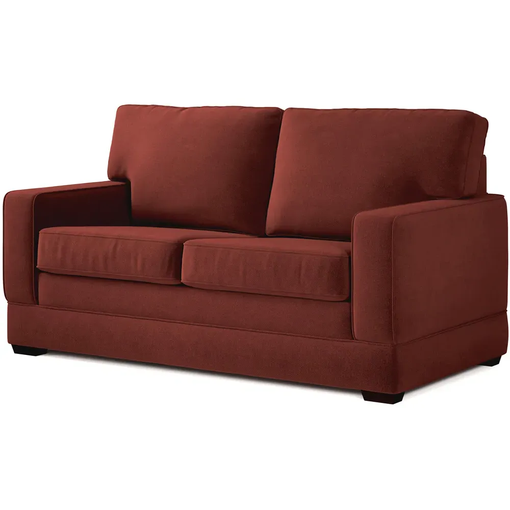 Urban 2-Seater Sofa Bed with e-Pocket Mattress - Orange, Linen