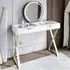 CARME Home Maisie Touch Sensor LED Mirror Dressing Table - White