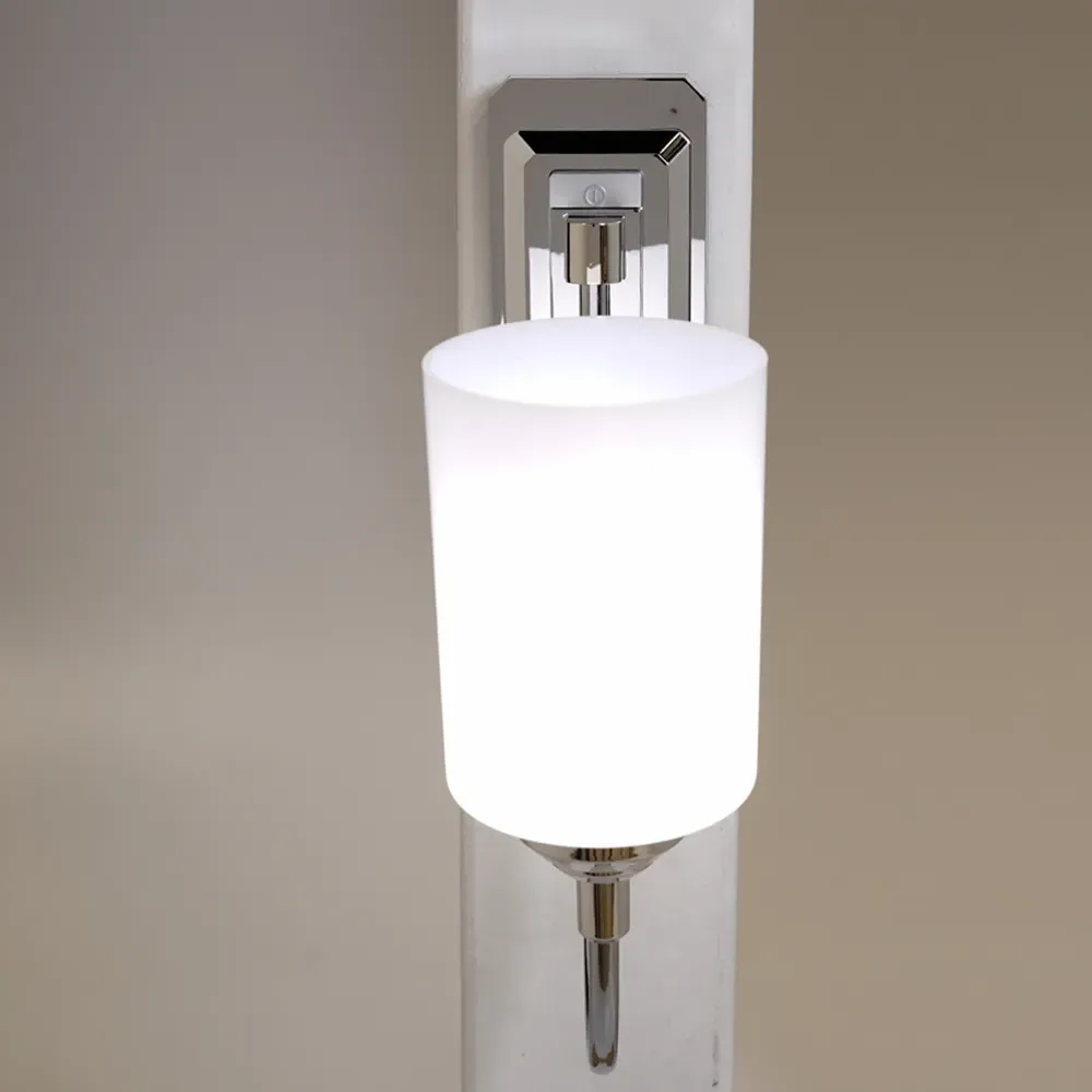 Smart Sconce Dimmable Wireless Wall Light - Chrome