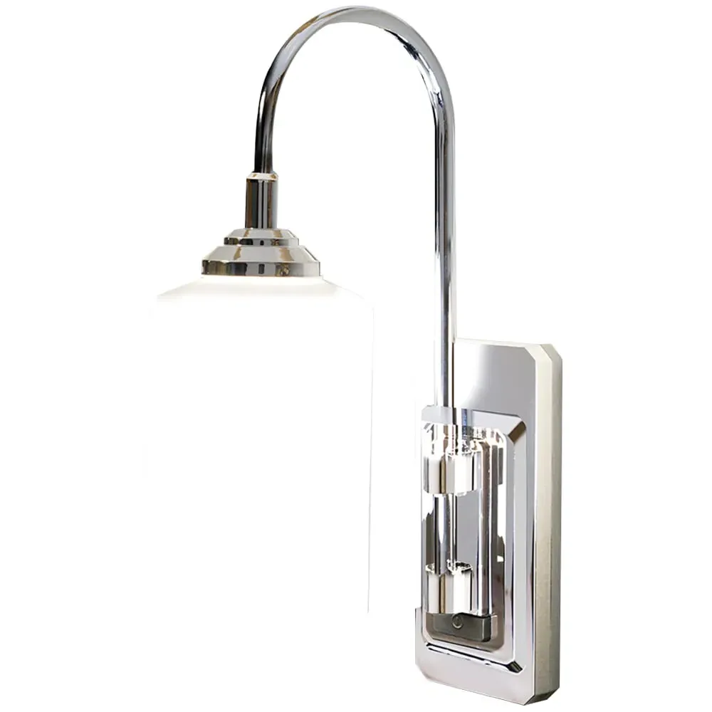 Smart Sconce Dimmable Wireless Wall Light - Chrome