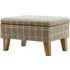 Calgary Check Footstool with Storage - Beige