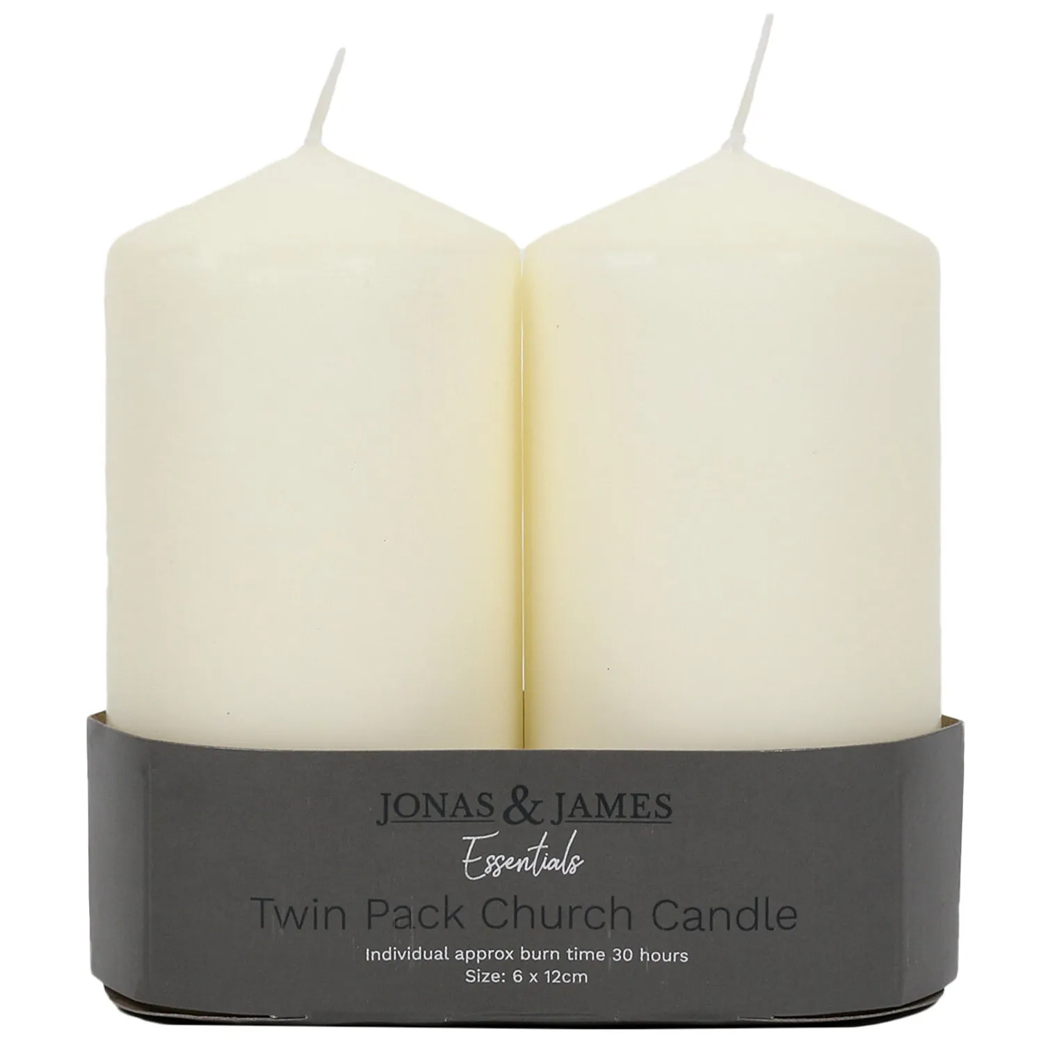 Church Candles 2 Pack - Natural image
