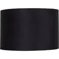 Circular Lamp Shade - Black, Velvet