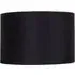 Circular Lamp Shade - Black, Velvet