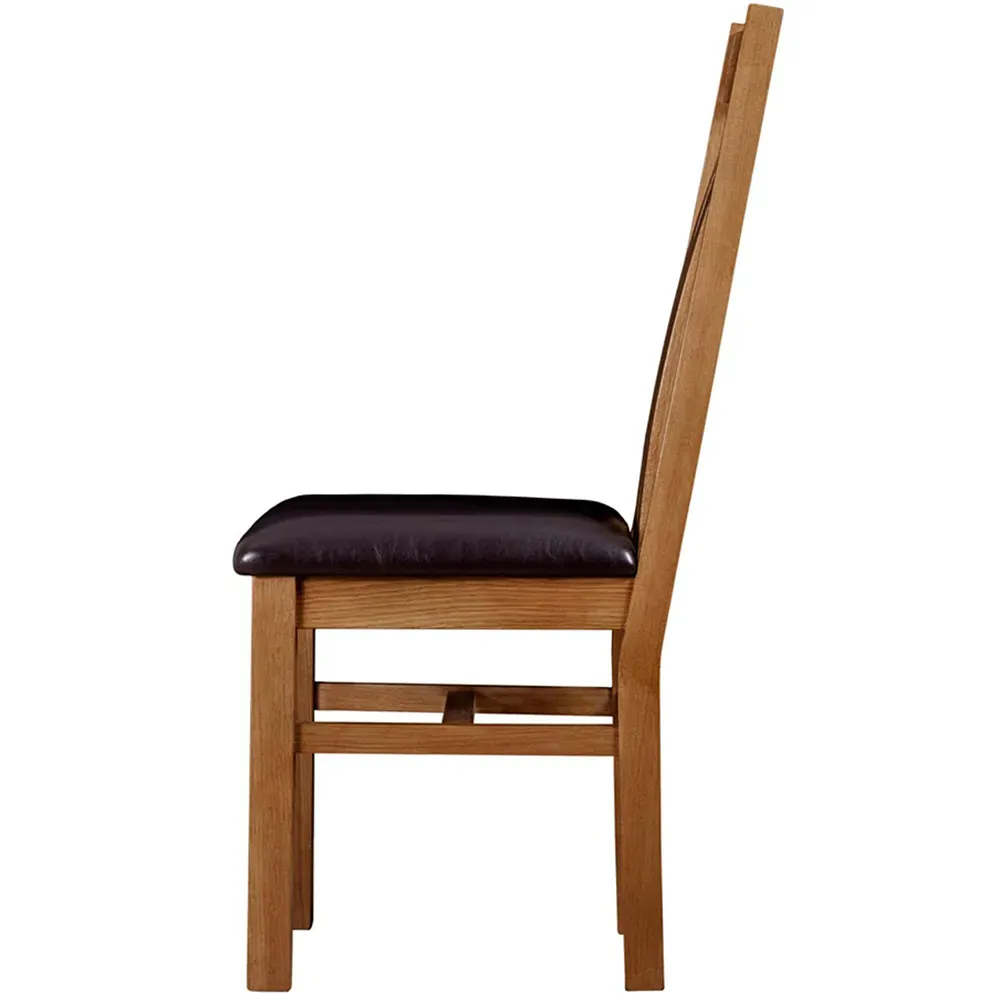 Kinsale Set of 2 Dining Chairs - Brown, Oak