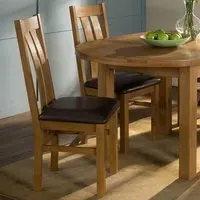 Kinsale Set of 2 Dining Chairs - Brown, Oak