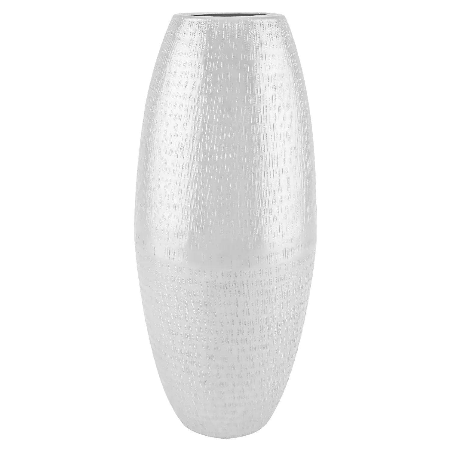 Large Textured Vase - Silver image