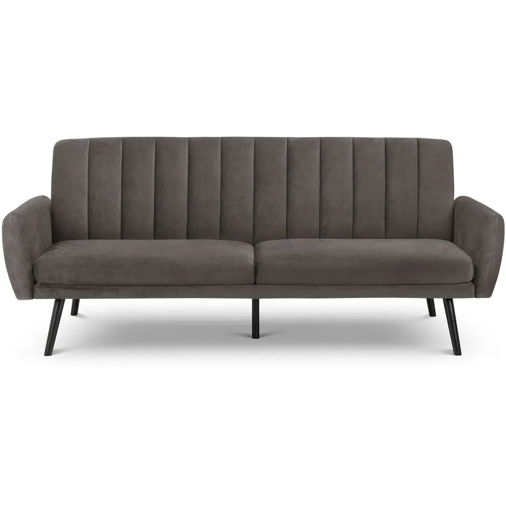 Afina 2-Seater Sofa Bed - Grey, Velvet