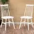Alassio Set of 2 Dining Chairs - White, Rubberwood