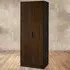 Alba 2 Door Wardrobe - Walnut, Black
