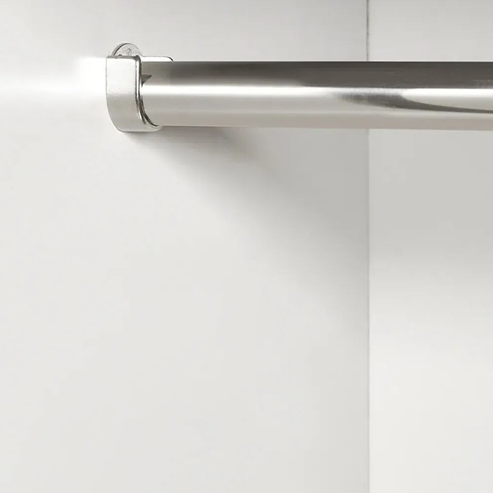 Alba 2 Door Wardrobe - White, Oak