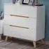 Alicia 3 Drawer Chest of Drawers - White