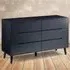 Alicia 6 Drawer Chest of Drawers - Black
