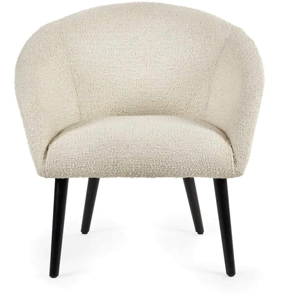 Amari Accent Chair - Cream, Boucle