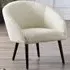 Amari Accent Chair - Cream, Boucle