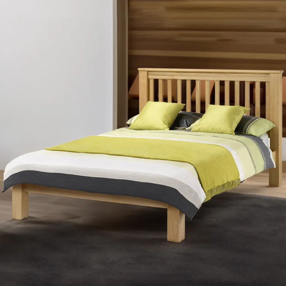 Amsterdam Double Bed Frame - Oak image
