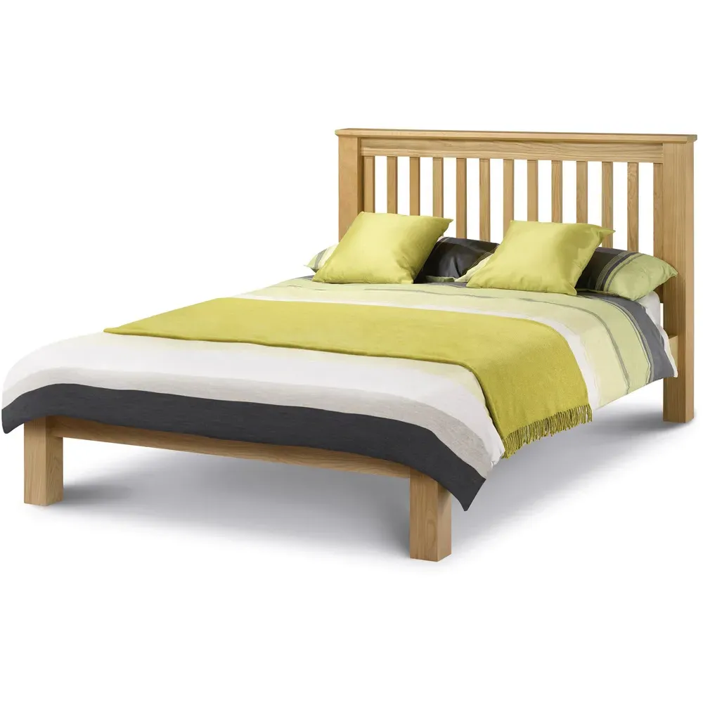 Amsterdam King Size Low Foot End Bed Frame - Oak