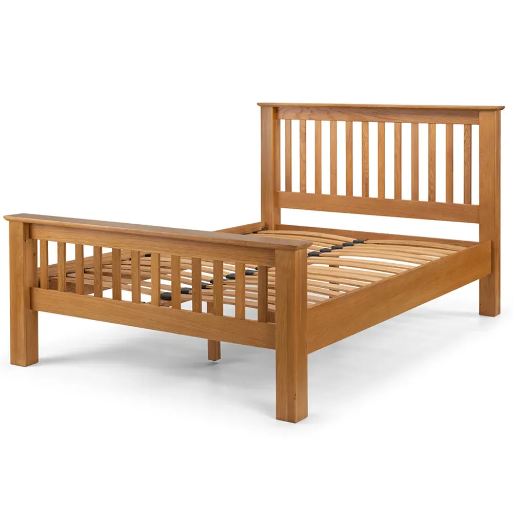 Amsterdam Super King High Foot End Bed Frame - Oak