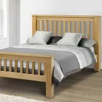 Amsterdam Super King High Foot End Bed Frame - Oak