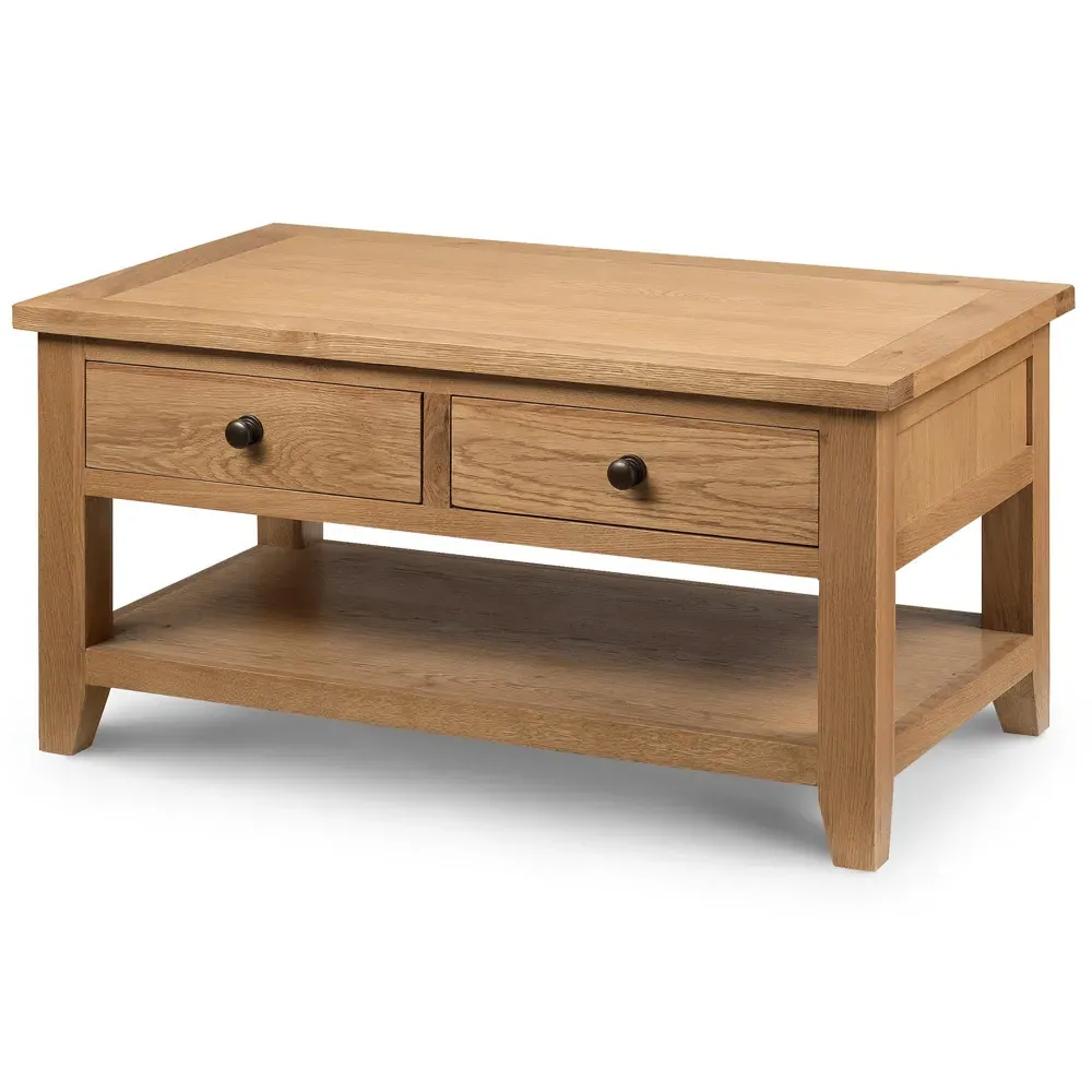 Astoria 2 Drawer Coffee Table - Oak