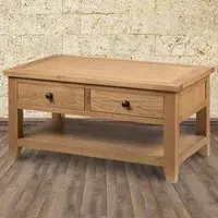 Astoria 2 Drawer Coffee Table - Oak