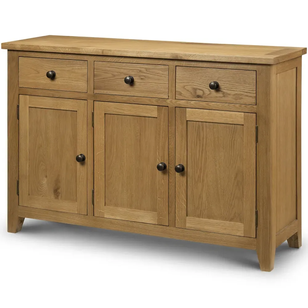 Astoria 3 Door 3 Drawer Sideboard - Oak