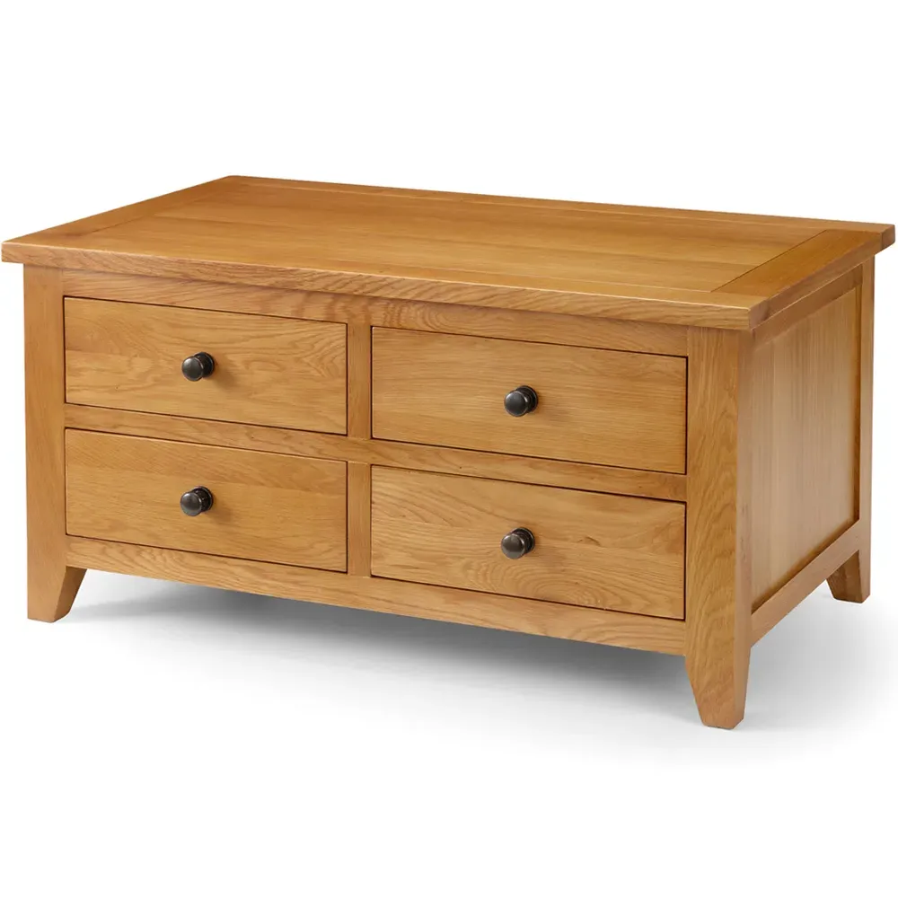 Astoria 4 Drawer Coffee Table - Oak