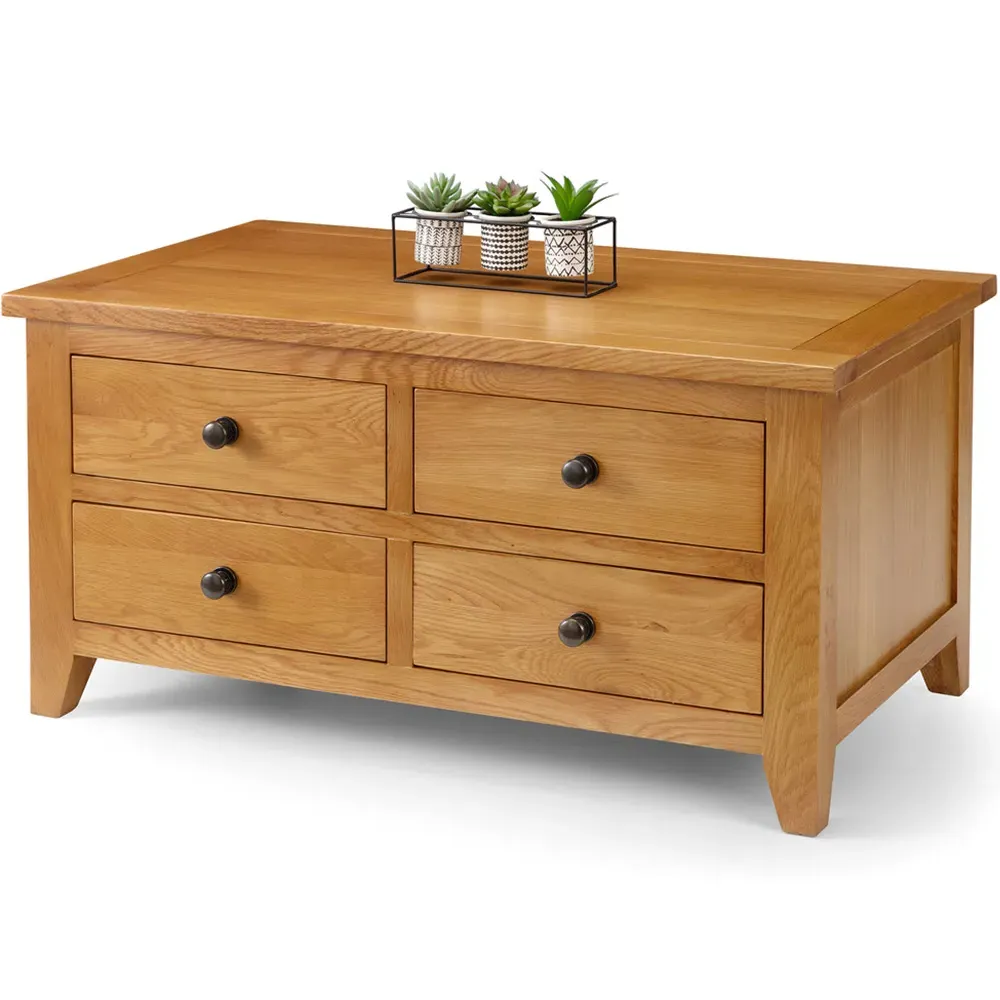 Astoria 4 Drawer Coffee Table - Oak