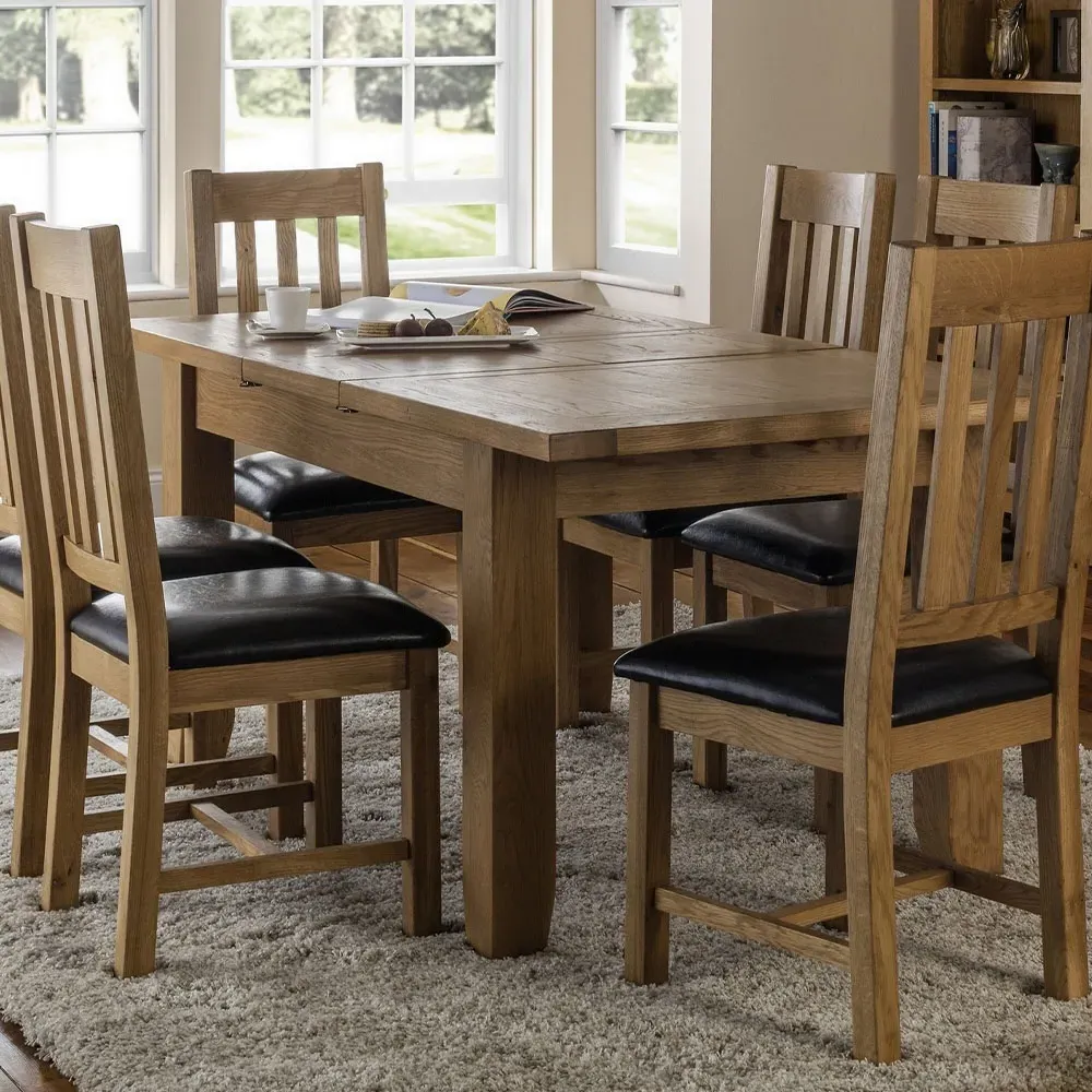 Astoria 4-Seater Extendable Dining Table - Oak