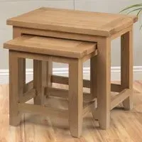 Astoria Nest of Tables Set of 2 - Oak