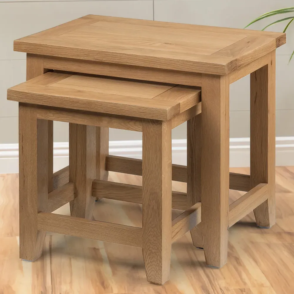 Astoria Nest of Tables Set of 2 - Oak