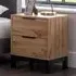 Bali 2 Drawer Bedside Table - Oak