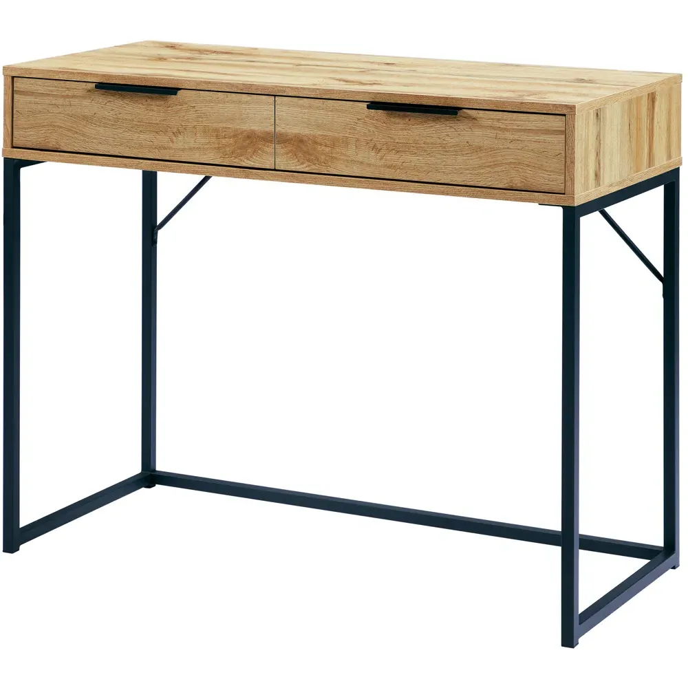 Bali 2 Drawer Dressing Table - Brown, Oak