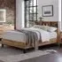 Bali Double Bed with Bookcase Headboard - Brown, Oak Effect