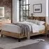 Bali Single Bed with Bookcase Headboard - Brown, Oak Effect