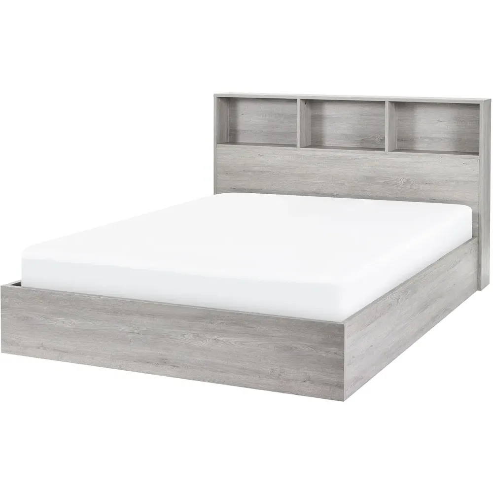 Bali Single Storage Ottoman Bed - Grey Oak