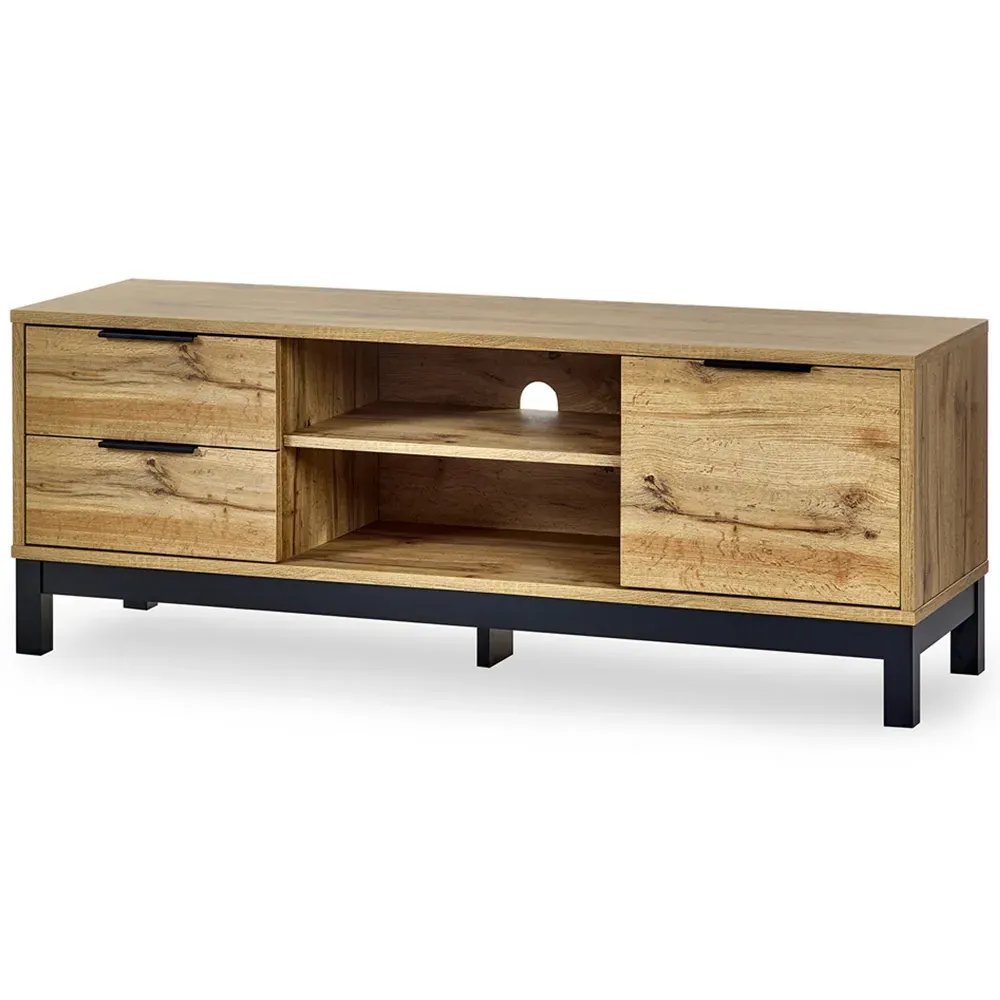 Bali TV Unit with Storage - Brown, Oak