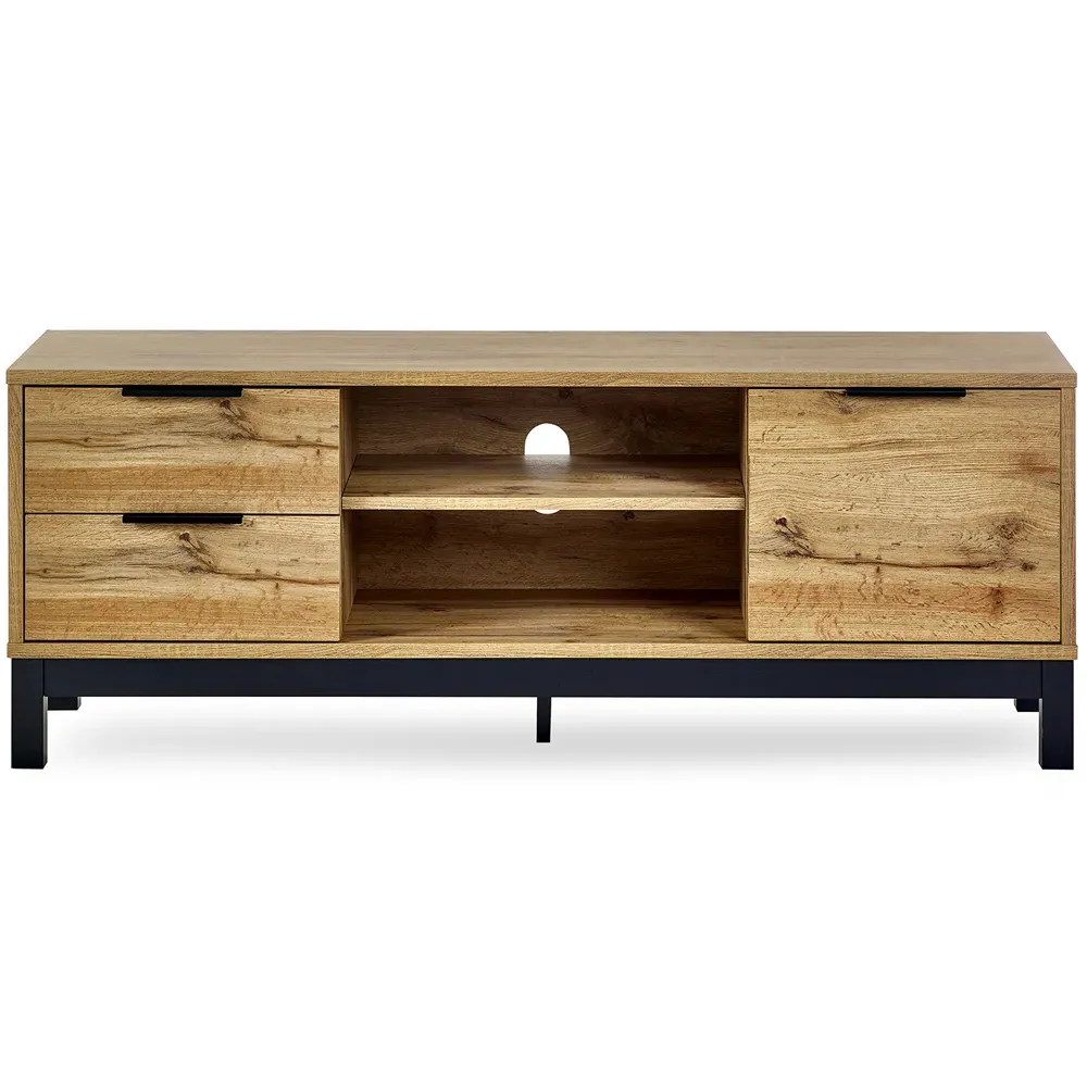 Bali TV Unit with Storage - Brown, Oak