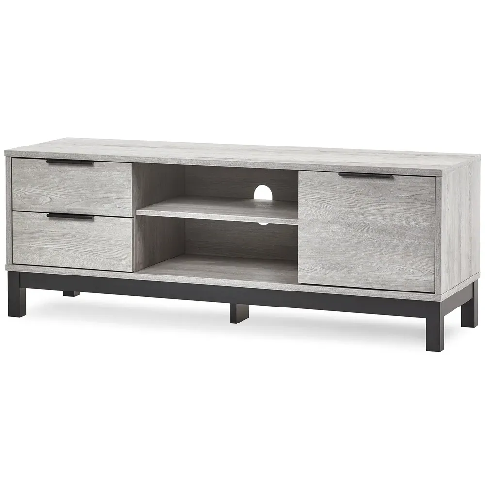 Bali TV Unit with Storage - Grey, Oak