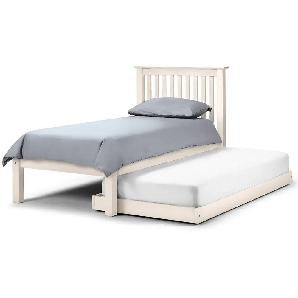 Barcelona Hideaway Bed Frame - White, Pine