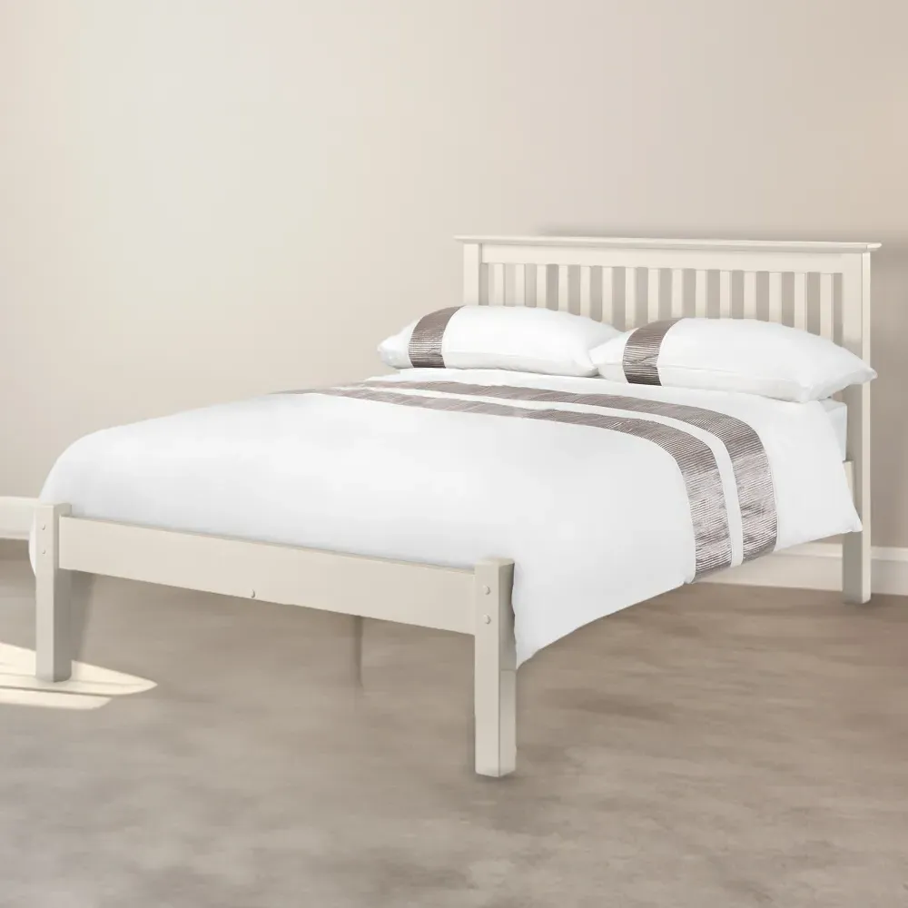 Barcelona King Size Bed Frame - White