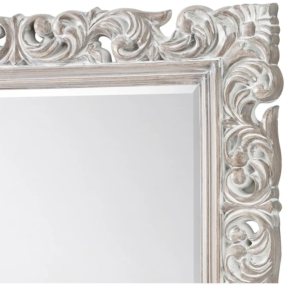 Baroque Distressed Wall Mirror - Multi