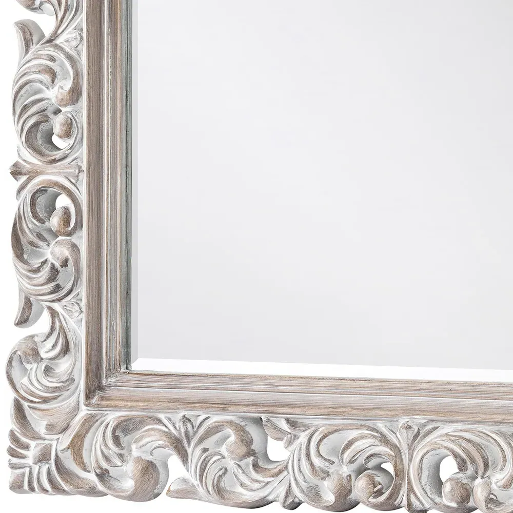 Baroque Distressed Wall Mirror - Multi