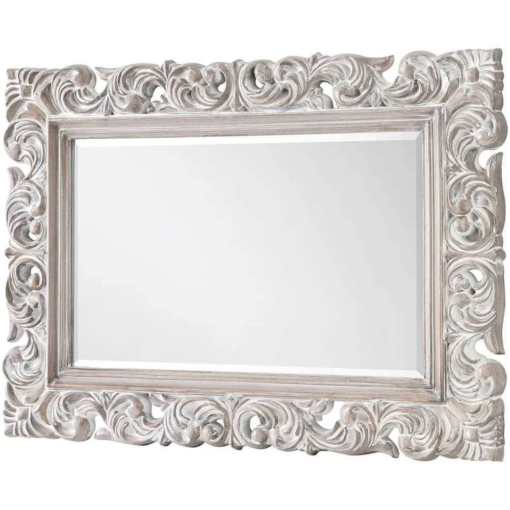 Baroque Distressed Wall Mirror - Multi image