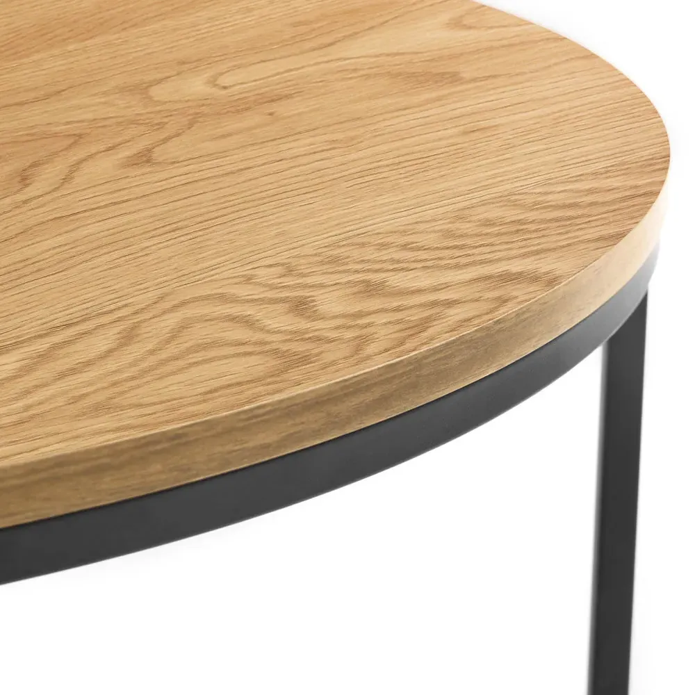 Bellini Round Nest of Tables Set of 2 - Oak