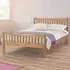 Bergamo King Size Bed Frame - White Oak