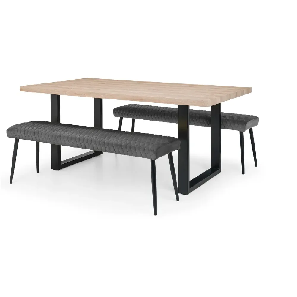 Berwick 6 Seater Dining Table - Rustic Oak