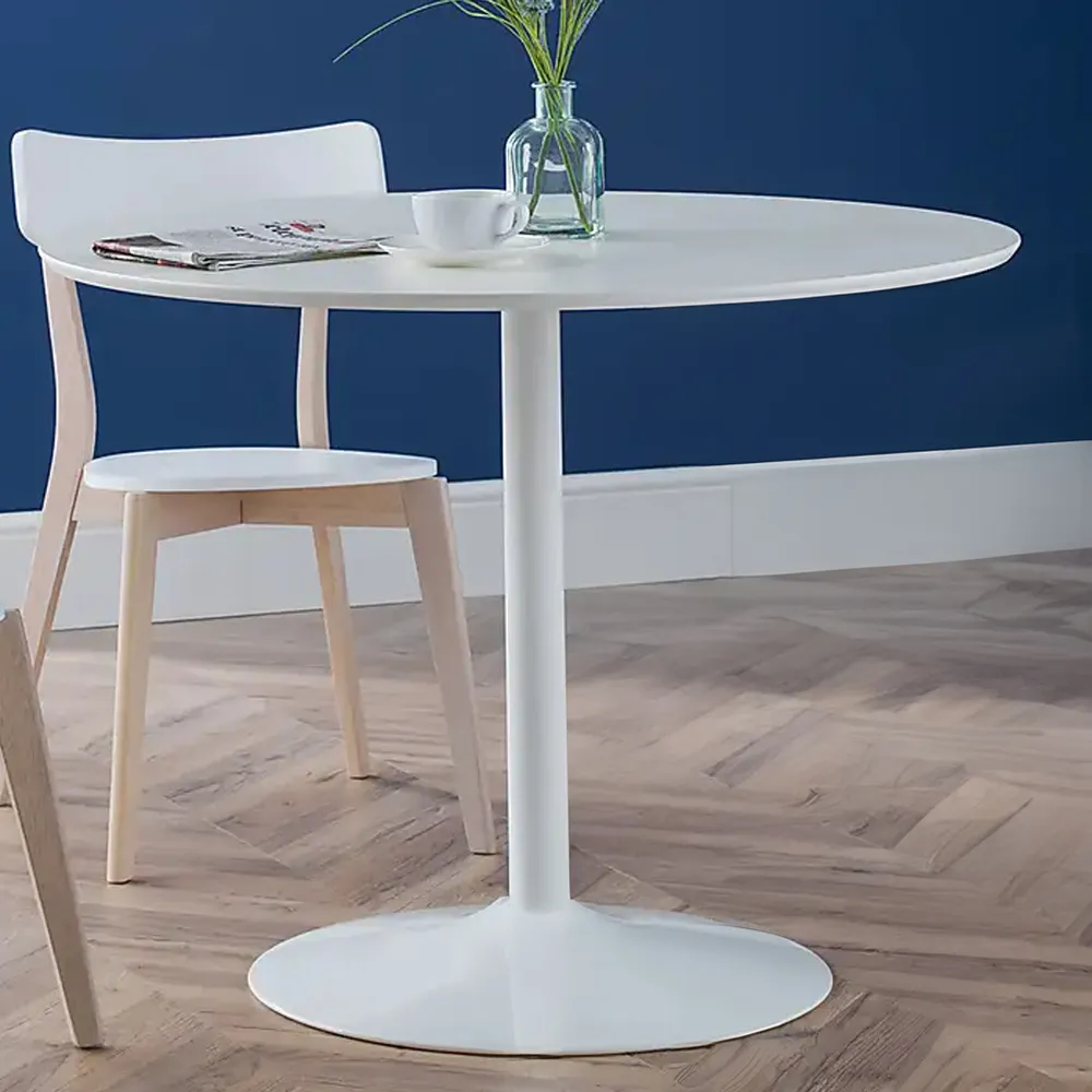 Blanco 4-Seater Round Dining Table - White image
