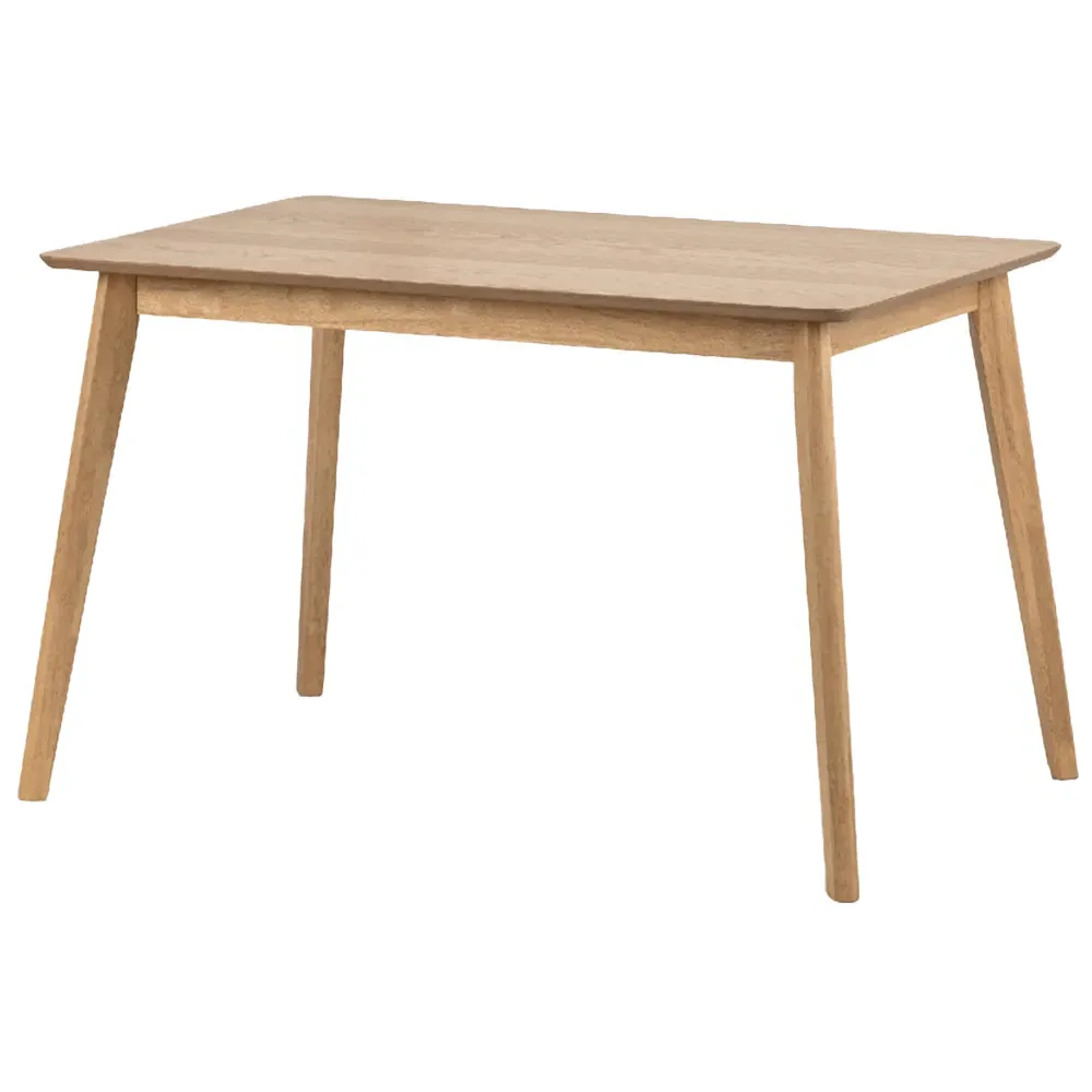 Boden 4 Seater Rectangular Dining Table - Wood, Oak Veneer